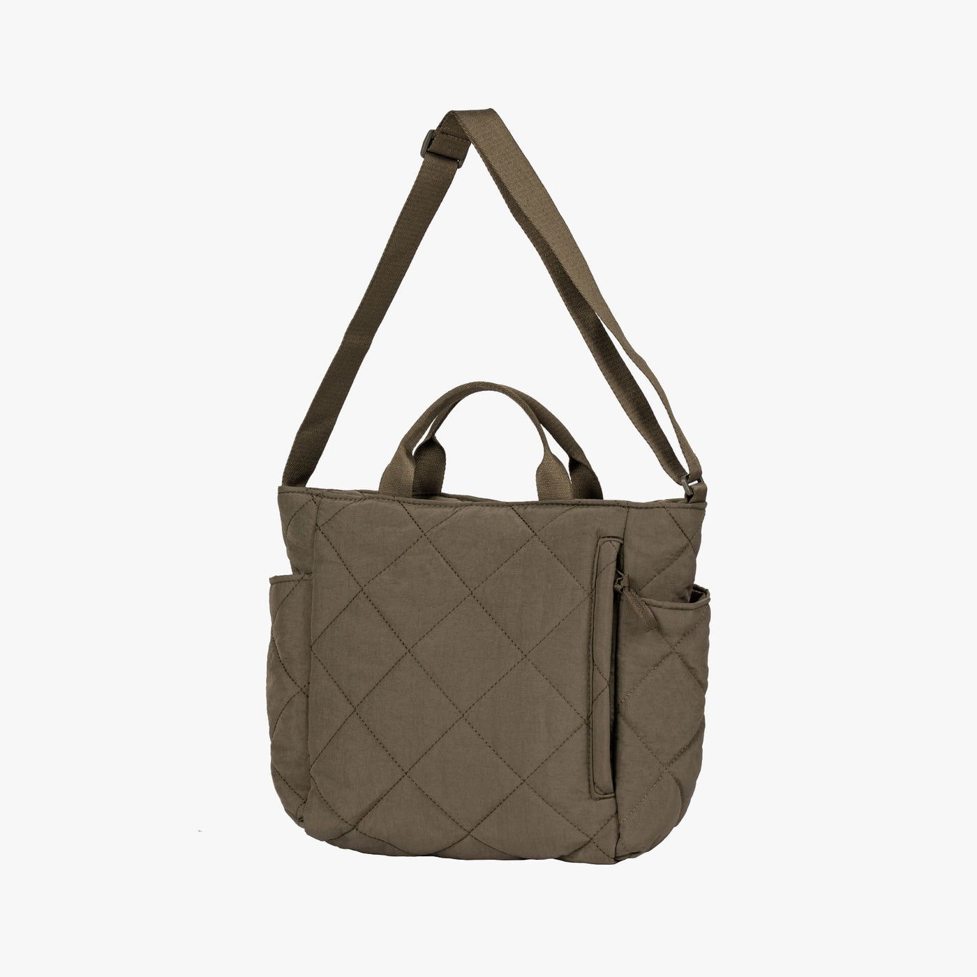 Olives Kapitone Puffer Tote Pamuk Çanta