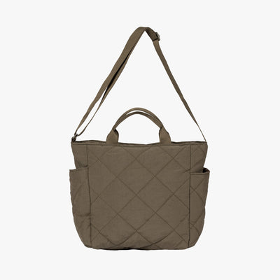 Olives Kapitone Puffer Tote Pamuk Çanta
