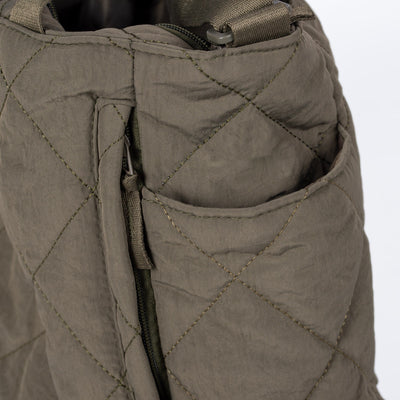 Olives Kapitone Puffer Tote Pamuk Çanta