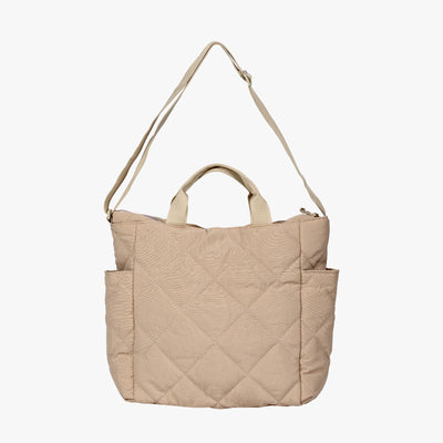 Olives Kapitone Puffer Tote Pamuk Çanta