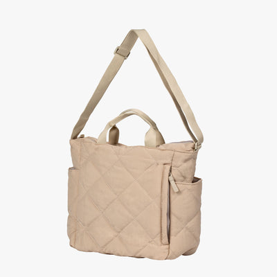 Olives Kapitone Puffer Tote Pamuk Çanta