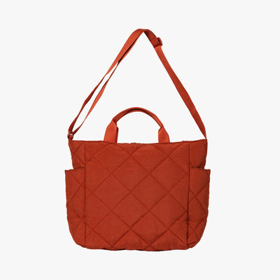 Olives Kapitone Puffer Tote Pamuk Çanta