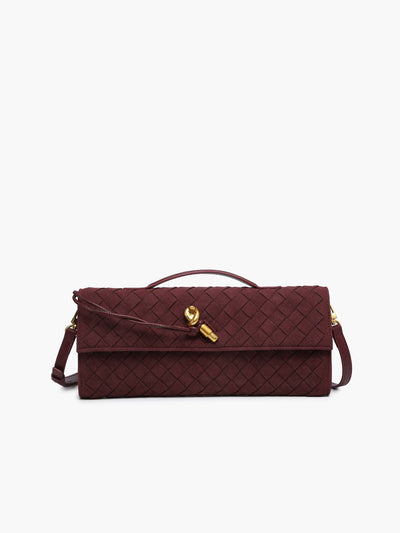 Flap Süet Clutch Çanta
