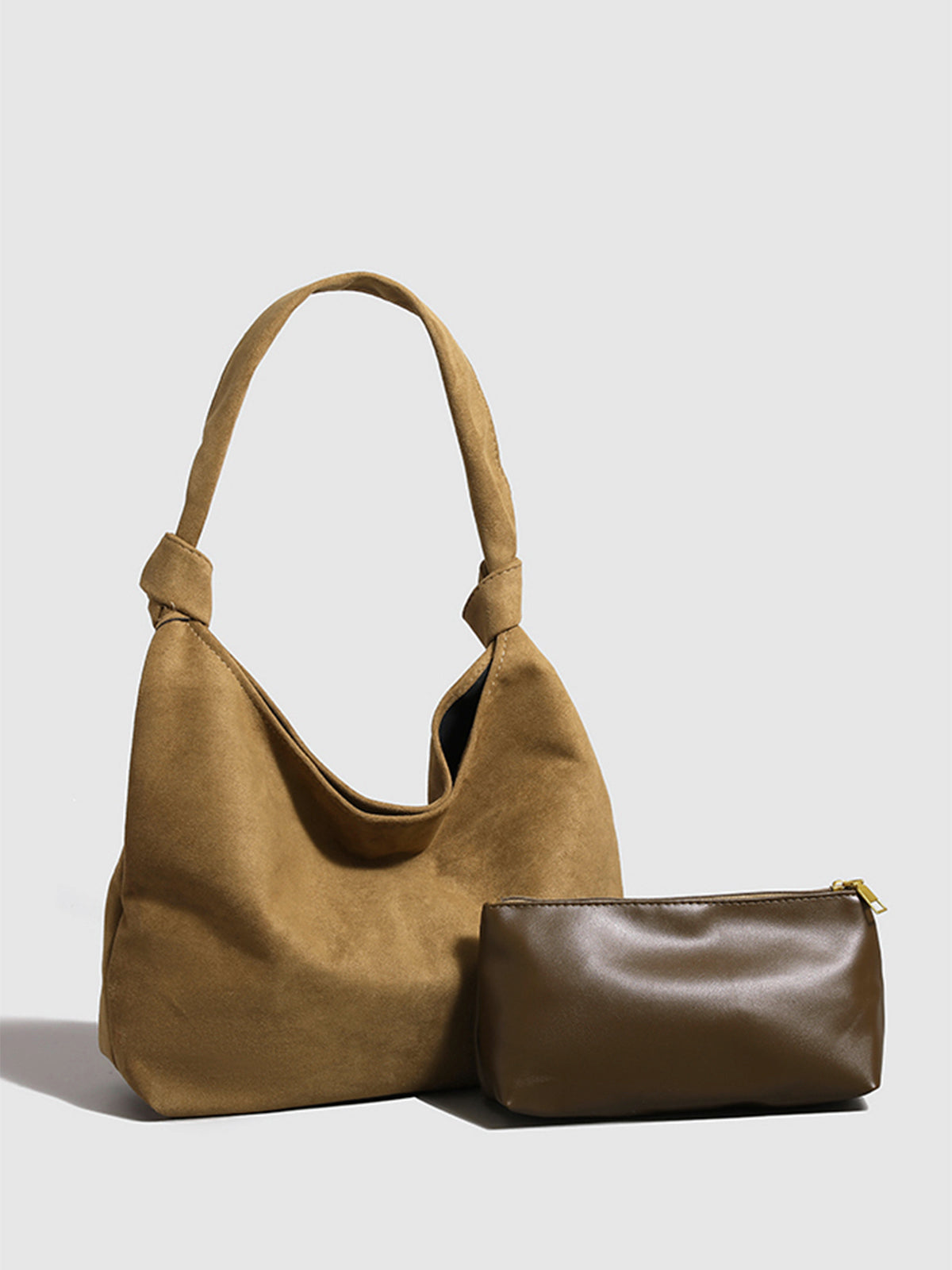 Düğümlü Süet Hobo Çanta