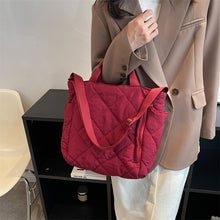 Olives Kapitone Puffer Tote Pamuk Çanta