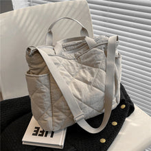 Olives Kapitone Puffer Tote Pamuk Çanta